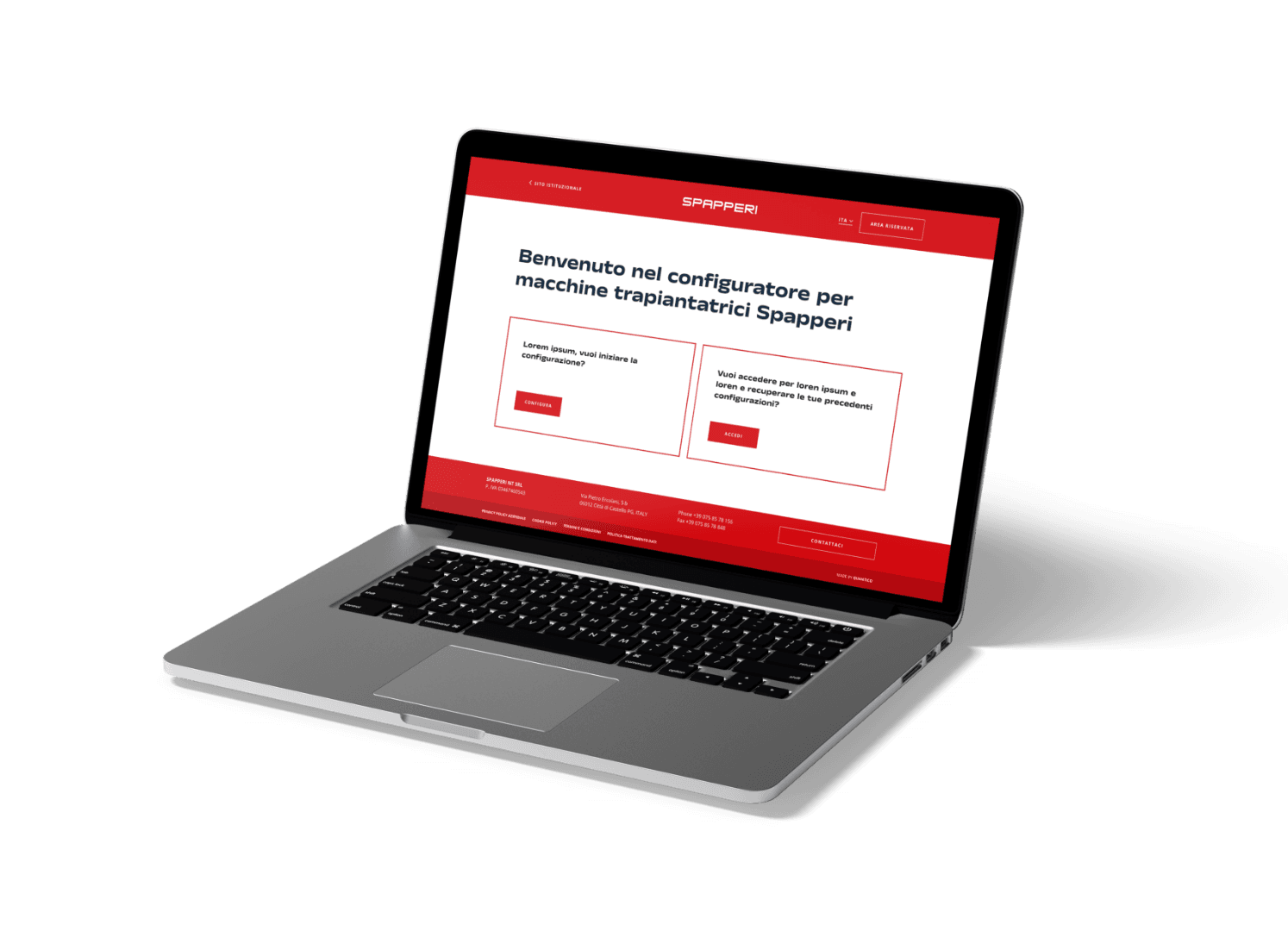 Configura la tua<br/>trapiantatrice.